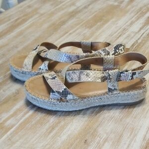Madewell Snake Print Sandals